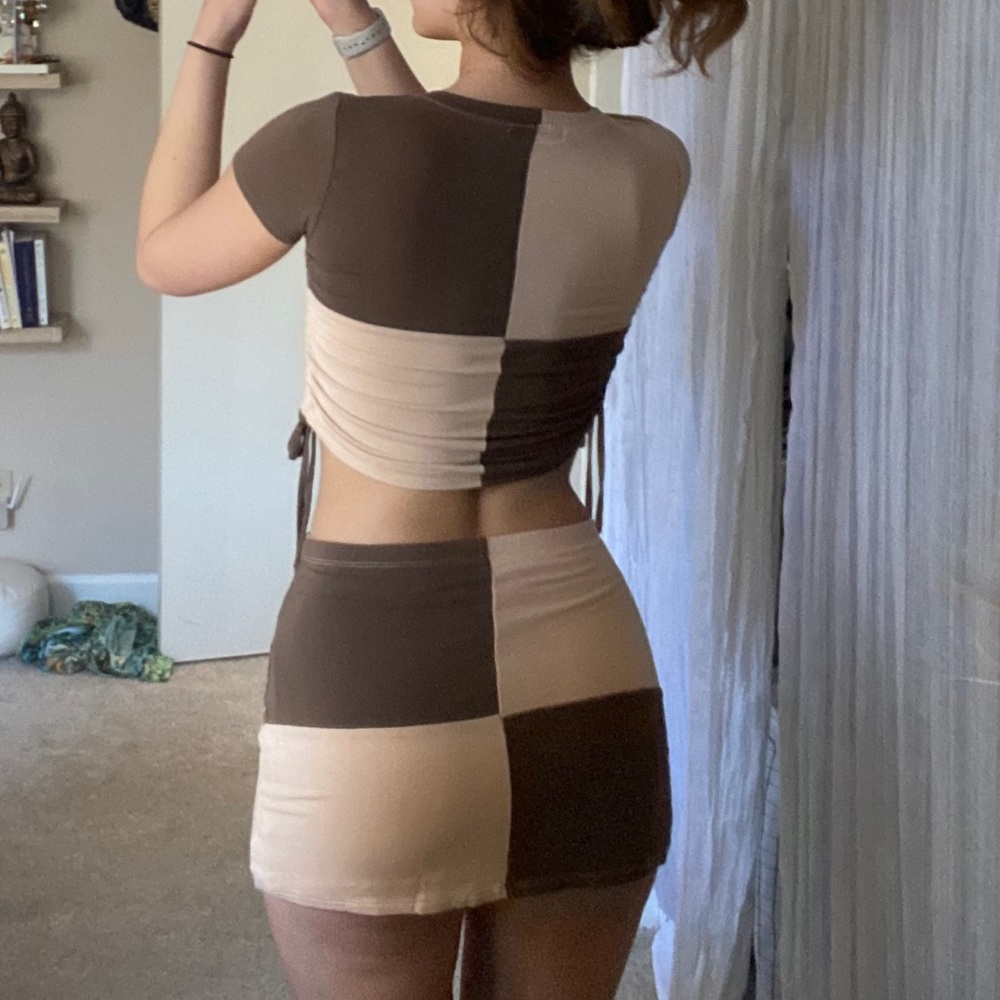 O-Mighty Color Block Mini Skirt Set - Picture 6 of 6